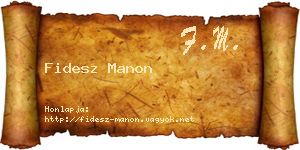 Fidesz Manon névjegykártya